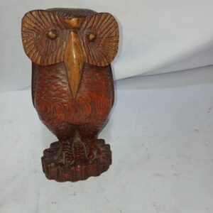 Chouette en bois d'ébène