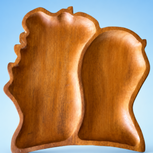 Carte de la Côte d'Ivoire en bois