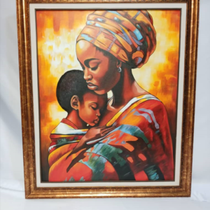 L'amour maternel avec un petit garçon - 110/90 cm