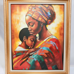 L'amour maternel avec un petit garçon - 100/80 cm