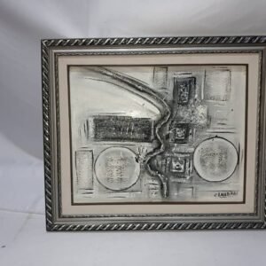 Chemin de Vivre en Blanc et noir - 50/40 cm