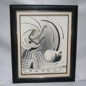 La femme musicienne joyeuse - 50/40 cm