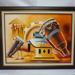 Le Roi et ses attributs - 80/60 cm